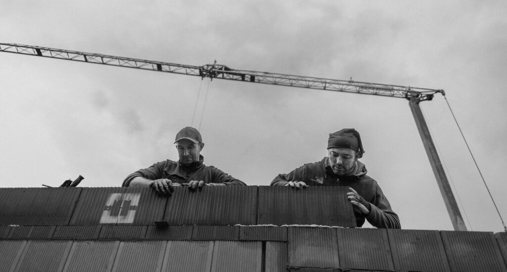 Jürgen Riedel Bauunternehmen und Meisterbetrieb - Maurermeister bei der Arbeit im Hochbau